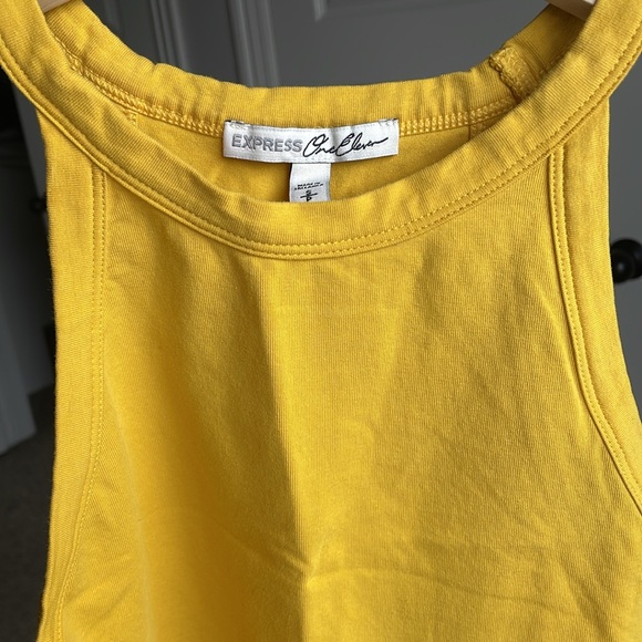 Golden Yellow Express High neck tank crop top - Picture 4 of 4